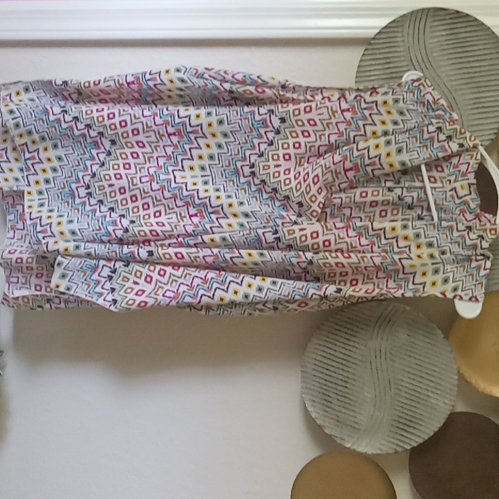 A flowly colorful blouse
